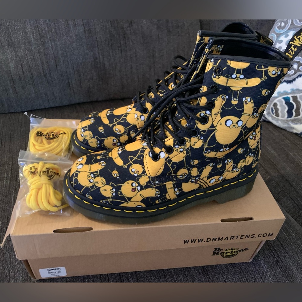 Dr Martens Adventure Time Castel Jake Print Boots